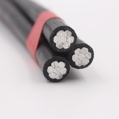 6 AWG câble de décharge de service aérien en aluminium triplex ASTM B-230 B-231