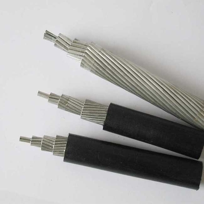 Abc 6 AWG de câble empaqueté par antenne en aluminium de basse tension de Lv échoué par configuration concentrique