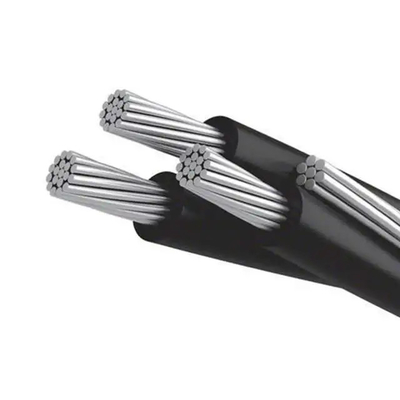 0.6/1kv Puissance du conducteur en aluminium à l'air supérieur câble aérien groupé XLPE isolé Duplex/Triplex/Quadruplex