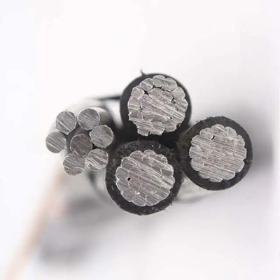 Cable aérien ABC en aluminium tordu à l'envers Cable électrique aérien groupé