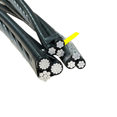 Basse tension 0,6/1kv XLPE/PVC boîtier aérien isolé Spécification câble aérien ABC à câbles multicœurs