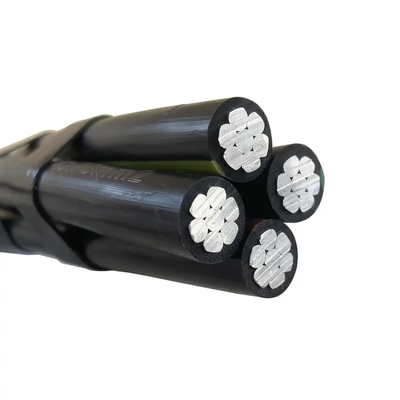 Cable aérien en aluminium à basse tension alimentation isolée en aluminium pour réseaux de distribution