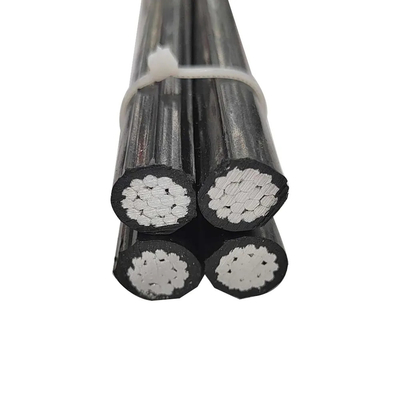 Cable aérien en aluminium à basse tension alimentation isolée en aluminium pour réseaux de distribution