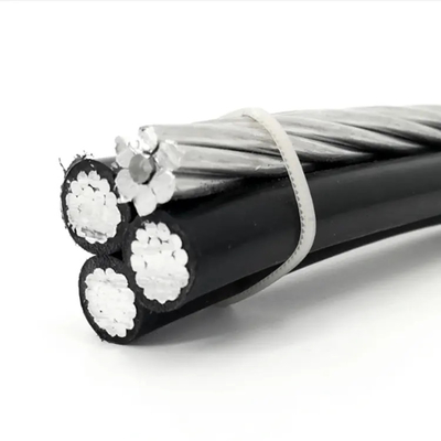 Conducteur groupé 0,6/ 1kv XLPE câble aérien isolant en aluminium personnalisé IEC