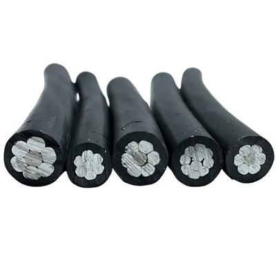 Cœurs assemblés Conducteur en aluminium XLPE isolé à basse tension pour systèmes aériens 0,6 1KV