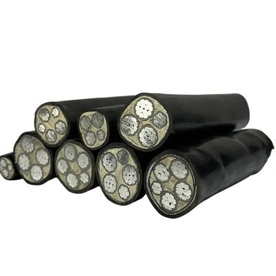 Câble d'alimentation basse tension à conducteur en aluminium 0.6/1KV isolé XLPE pour projets industriels