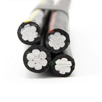 Cable aérien fourni 4 noyaux 16 mm 35 mm 95 mm câble aérien Xlpe câble électrique ABC en aluminium isolé