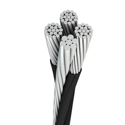 Câbles aériens isolés jusqu'à 35KV, câble de branchement, câble en aluminium 16mm2, isolant XLPE, torsadé