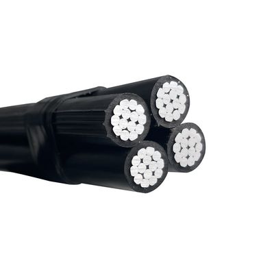 Cable d'alimentation LV en aluminium conducteur XLPE PE LDPE PVC isolé câble ABC duplex triplex quadruplex câble