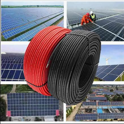 Câble photovoltaïque solaire XLPE 4mm2 à 16mm2 conducteur en cuivre pour centrales solaires