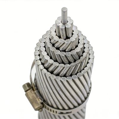 Conducteur Aac Acar 50mm2 Acsr en cuivre et aluminium nu de pointe pour câbles d'alimentation de chemins de fer aériens et de centrales électriques