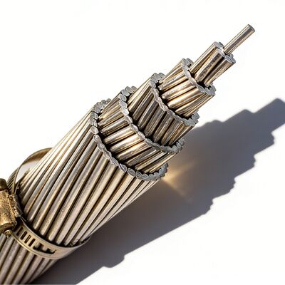 Conducteur Aac Acar 50mm2 Acsr en cuivre et aluminium nu de pointe pour câbles d'alimentation de chemins de fer aériens et de centrales électriques