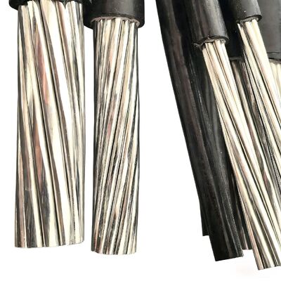 Installation aérienne en aluminium/alliage d'aluminium de câble de paquet aérien de basse tension de BT ABC 0.6/1kV personnalisable