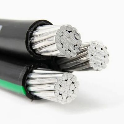 Ligne électrique aérienne isolée de câble groupé d'antenne d'ABC pour la distribution sûre résistante aux intempéries