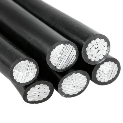 OEM ODM Surcharges 33kv câble aérien XLPE Conducteur en aluminium isolé Utilisation d'appareils électroménagers et ménagers IP67 Cable ABC classé