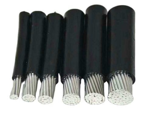 Les câbles aériens isolés électriques en PVC/Xlpe à service de dérapage en aluminium Spécification Cable en aluminium bas