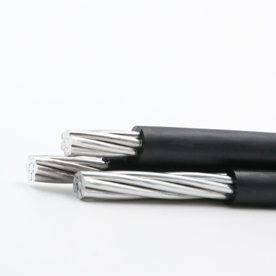 Fil triplex en aluminium XLPE câble aérien ABC isolé trois câbles à trois phases