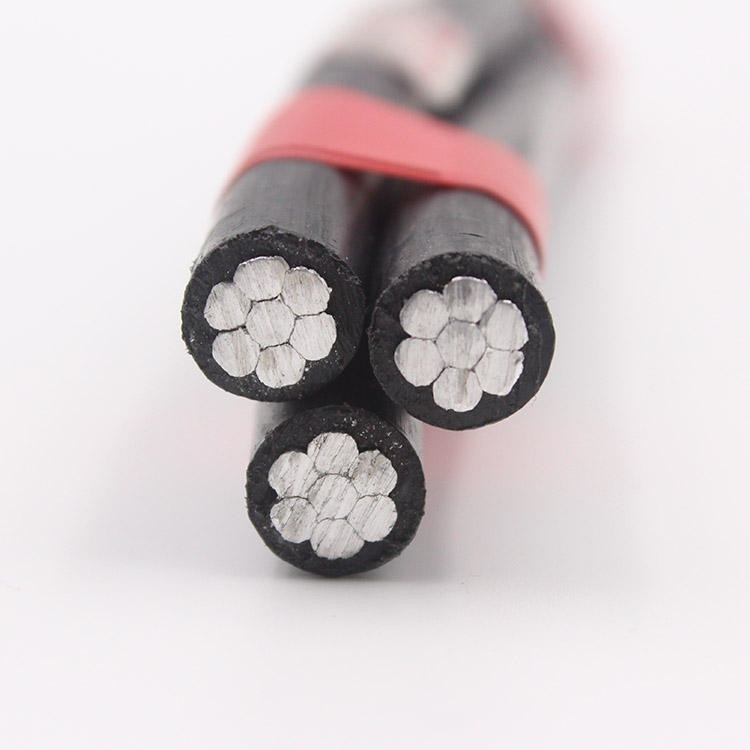 Cable aérien isolé triplex lignes aériennes à basse tension