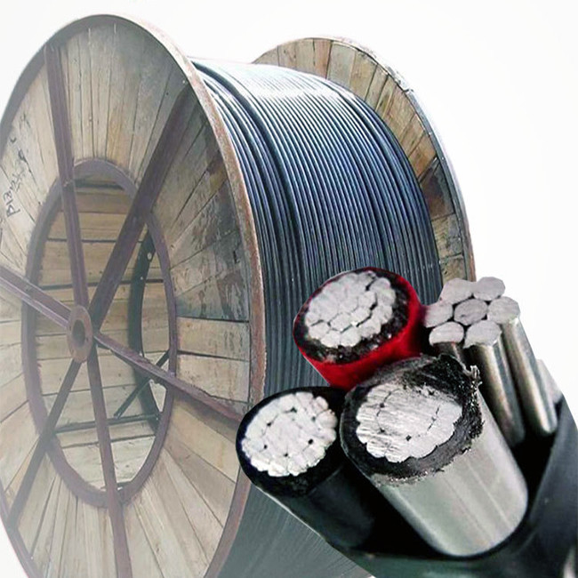 l'antenne 0.6/1kv a empaqueté le conducteur 1350-H19 de l'alliage d'aluminium de câble d'ABC de 4 noyaux