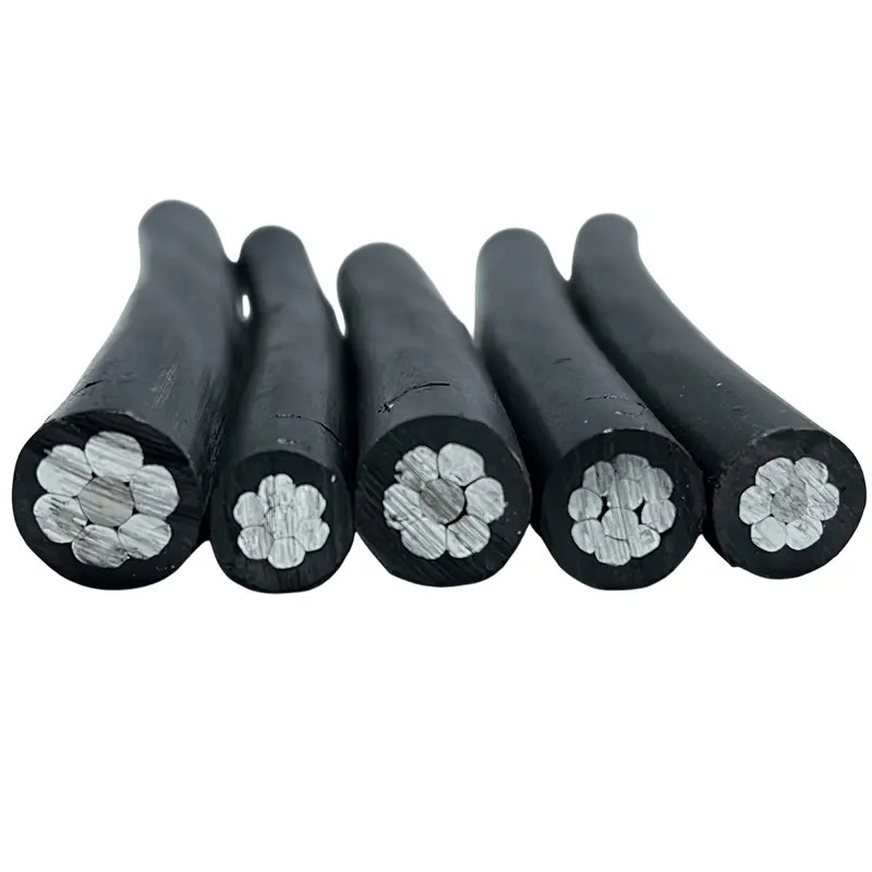 Cœurs assemblés Conducteur en aluminium XLPE isolé à basse tension pour systèmes aériens 0,6 1KV