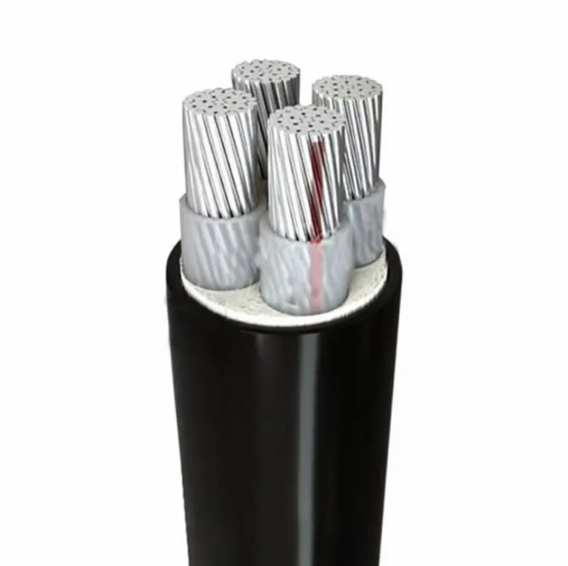 Câble d'alimentation basse tension gainé PVC isolé PVC 4 conducteurs en alliage d'aluminium/aluminium