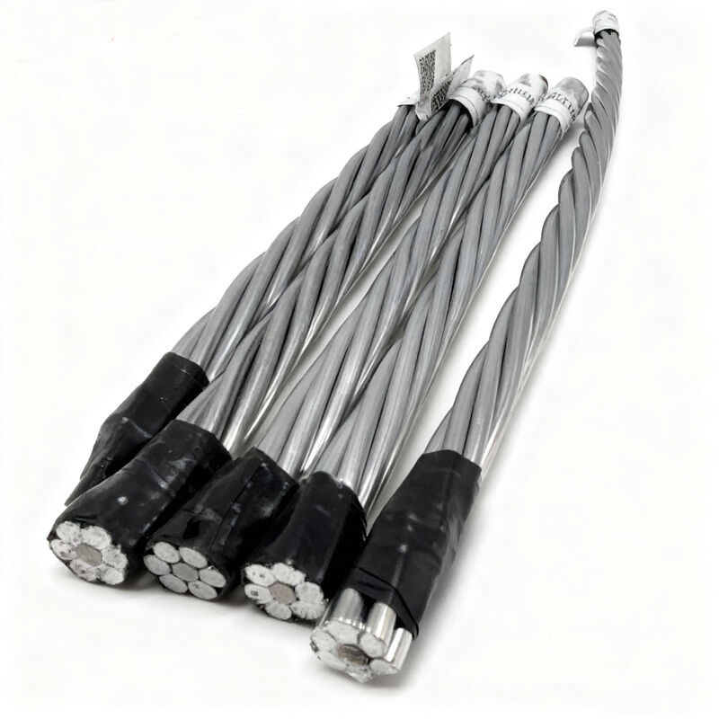 Conducteur ASTM B549 Quail/AW ACSR – Acier renforcé plaqué aluminium de 133,1 kcmil (2/0 AWG) pour lignes aériennes