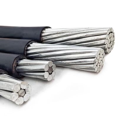 Cable de ligne électrique aérienne conducteurs isolés enveloppés à basse tension LV câble d'alimentation pour les services publics
