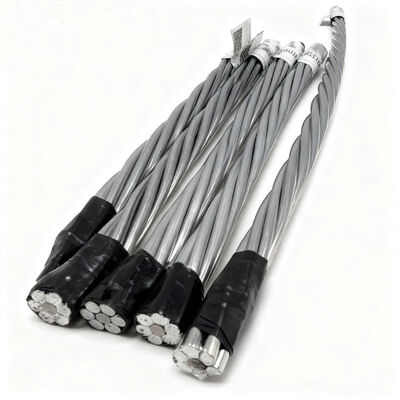 Conducteur ASTM B549 Quail/AW ACSR – Acier renforcé plaqué aluminium de 133,1 kcmil (2/0 AWG) pour lignes aériennes