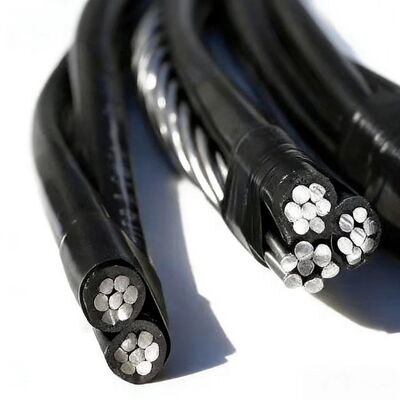 Utilisation aérienne 0.6/1kV ABC-Aerial Bundled Cable Aluminium XLPE isolé Utilisation minière industrielle IP68 16 mm 25 mm 50 mm