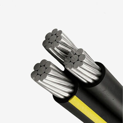 4X50mm2 4X95mm2 câble de conducteur en aluminium XLPE/PVC/PE câble ABC isolé AAC AAAC 0.6/1kv