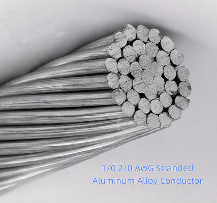 1/0 2/0 AWG Conducteur en alliage d'aluminium en chaîne conducteur nu AAC/ACSR/ABC/AAAC Fil électrique en aluminium