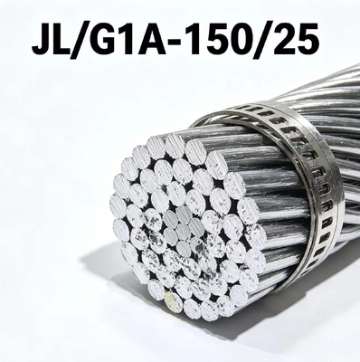ACSR JL/G1A 150/25 Conducteur en aluminium Conducteur de transmission aérien nu renforcé en acier